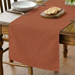 Artoid Mode Rusty Orange Table Runner 13x90 Inch, Seasonal Fall Thanksgiving
